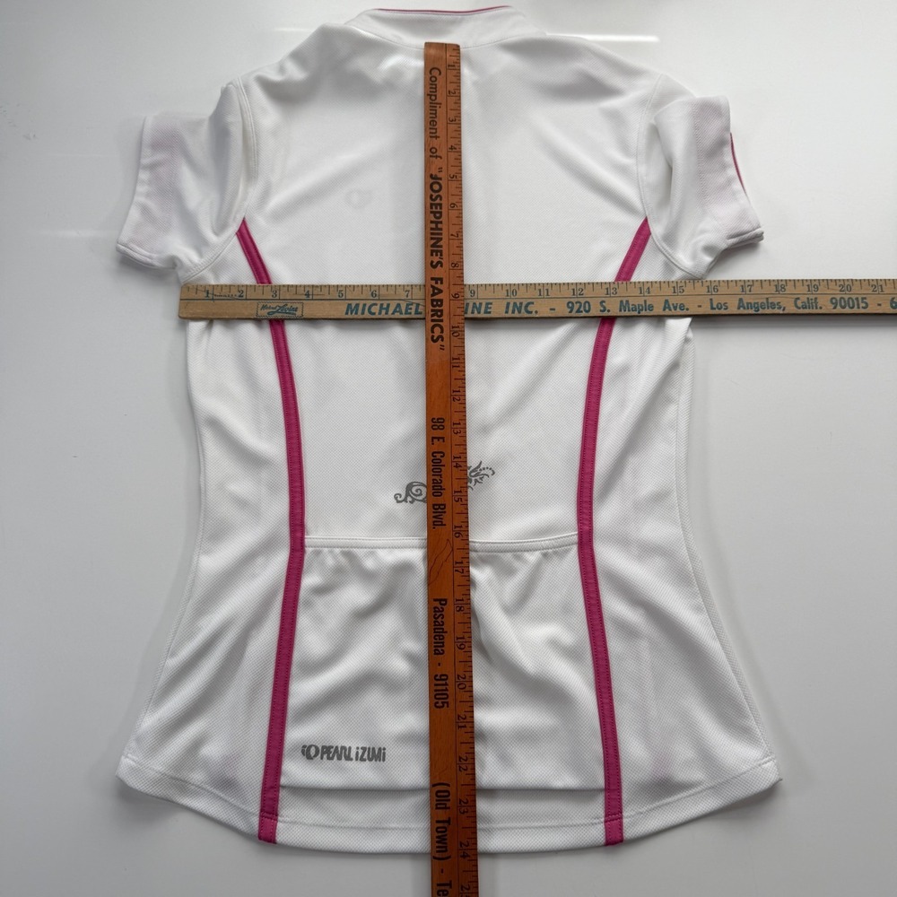 PEARL IZUMI Select 1/2 Zip Short‎ Sleeve Cycling Jersey Womens Medium White - Picture 11 of 14
